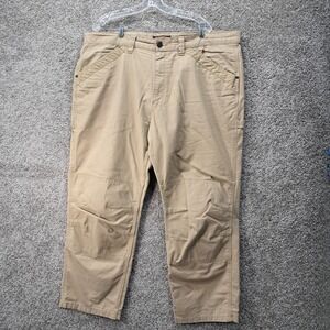 Ridgecut Toughwear Mens 44x30 Khaki Ripstop Work Pants‎ Reinforced Knee Tan 6588